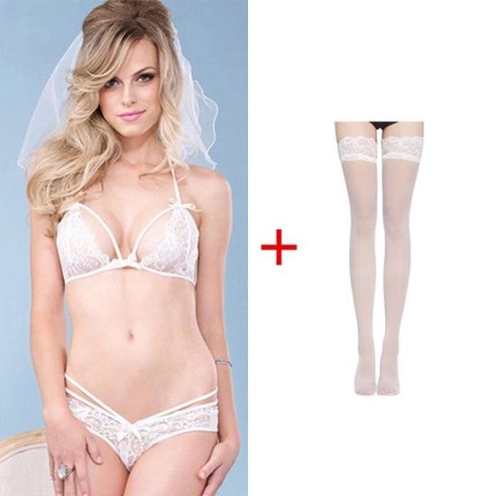 Ensemble de Nuit Exotique Babydoll Lingerie Sexy Porno Vêtements de