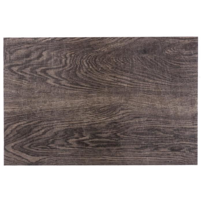 Secret de Gourmet - Lot de 6 sets de table aspect bois 45X30 L, 30 x l, 45 cm Unique