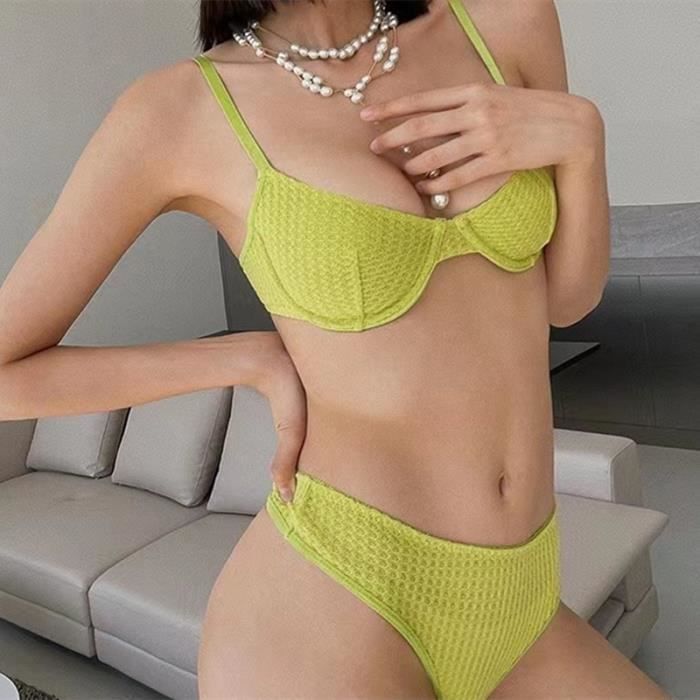 Ensemble Lingerie Femme Couleurs Unies Classiques Pour Un Confort Une