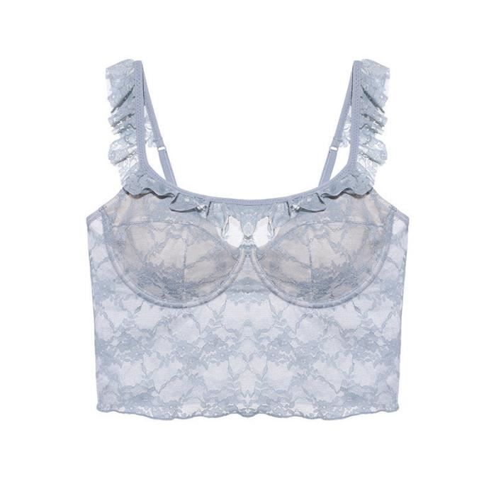 Ensemble Lingerie Femme Anneau En Acier Souple Dentelle A Mode Sexy