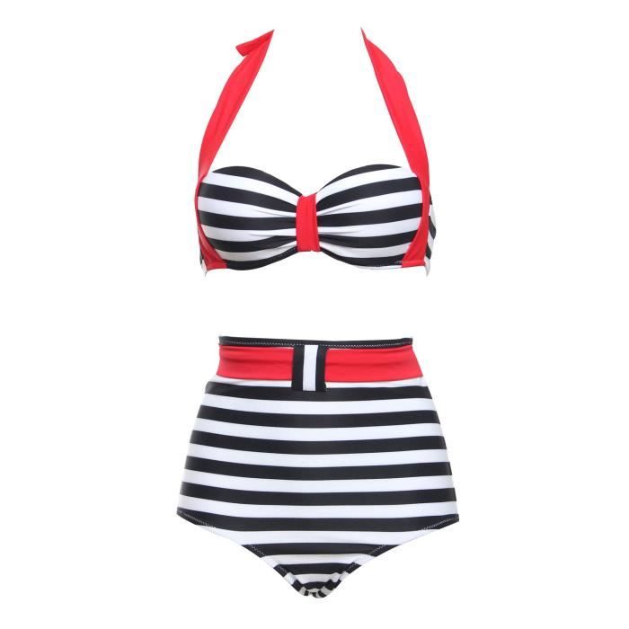 Maillot De Bain Bandea Retro Vintage Bikini Maillot De Bain