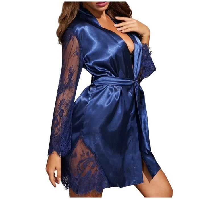 Nouveau Satin Soie Pyjamas Femmes Lingerie Robes Sous Vêtements Vêtements De Nuit Sexy n42843