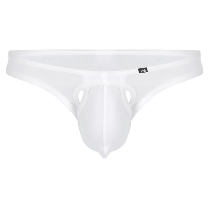 Iiniim Homme Slip Sissy Taille Basse Bulge Pouch Jockstrap Gay Briefs