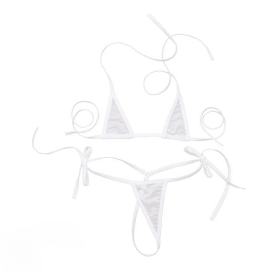 Yizyif Micro Bikini Femme Sexy Ficelle Lingerie Transparente G String