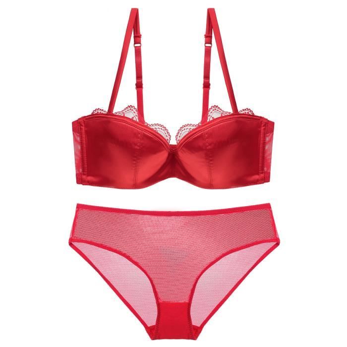 Ensemble Lingerie Femme Dentelle Sexy Confortable Respirant Kjehome