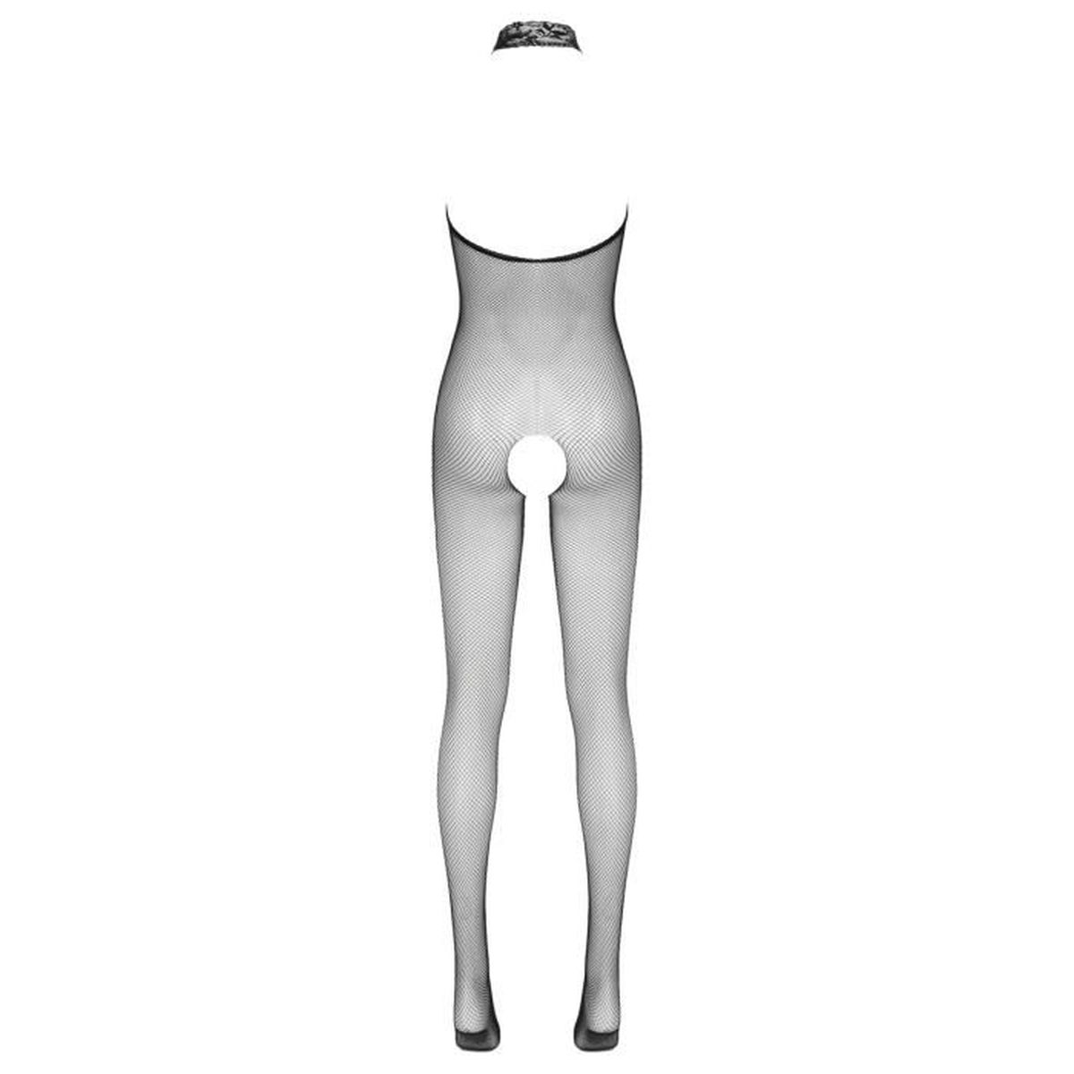 YONGHS FR Bodystocking Sexy Femme Ouvert Entrejambe Sein Nu Lingerie