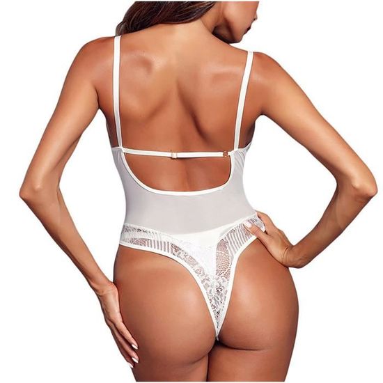 Femmes Mode L Gante Lingerie Sexy Dentelle Gaze Sous V Tements Body