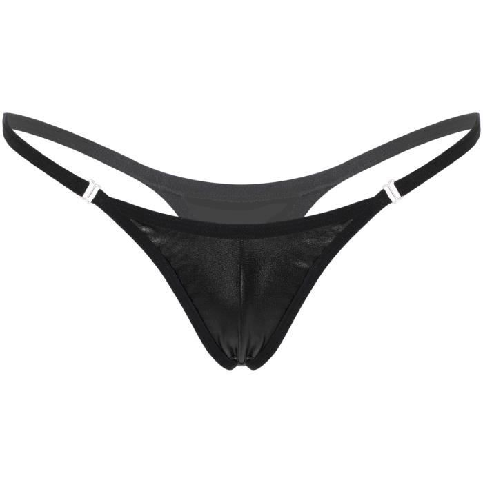 Iixpin Micro String Sexy Femme Ficelle Mini Bikini M Tallique Brillant