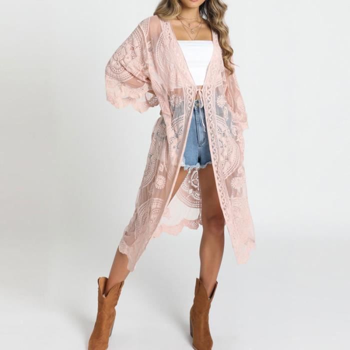 Robe De Plage Femme Ete Pareo Sarong Cache Maillots Boheme Robe Cache Maillot De Bain Bikini