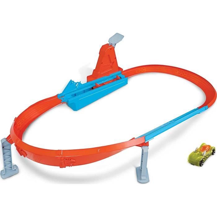 Hot Wheels Action Coffret La Piste Des Champions Piste Ovale Avec Propulseur Une Petite