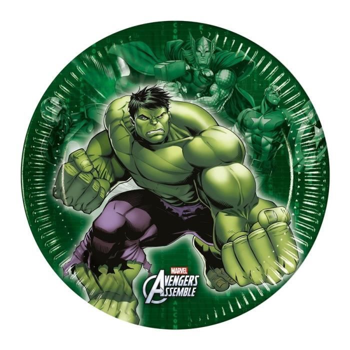 Petites assiettes avengers (x8)