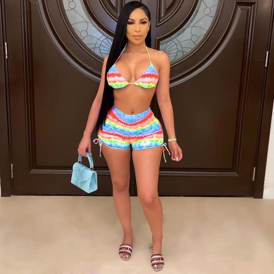 Maillot De Bain Fendu Sexy Imprim D T Pour Femmes Bikini Beach Hot