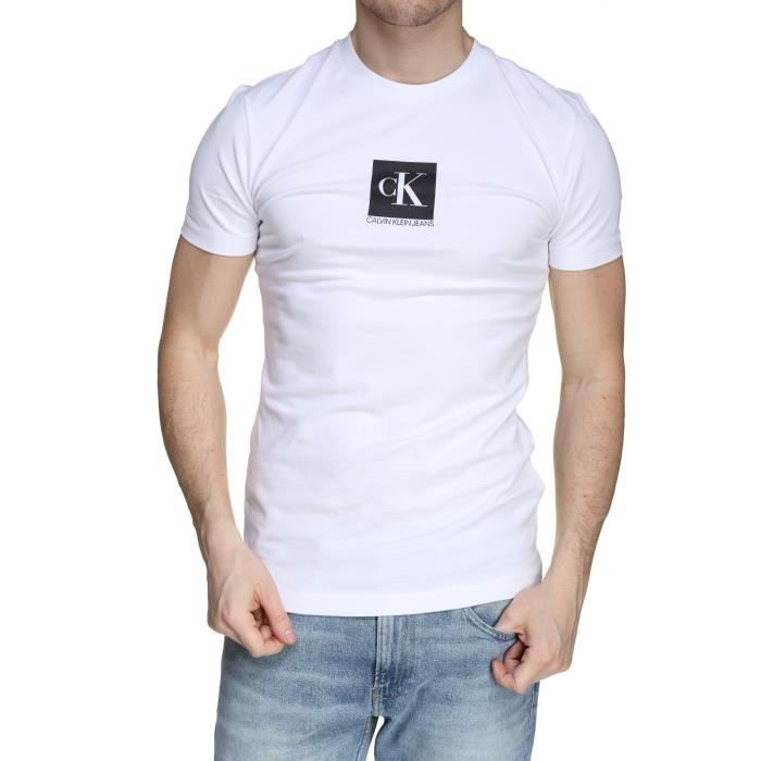 Tee Shirt Calvin Klein J30j314755 Center Monogr...