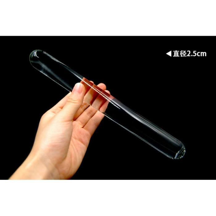 2 5cm Godemiché en verre transparent pour femme et homme Plug Anal