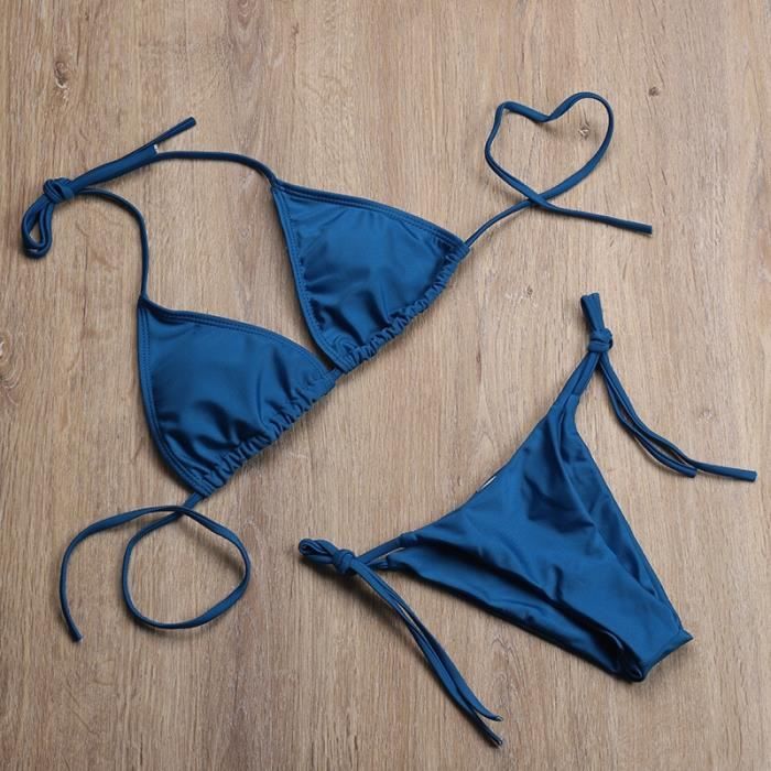 Maillot De Bain Sexy Maillots De Bain Femmes N On Vert Orange Push Up Rembourr String Bikini