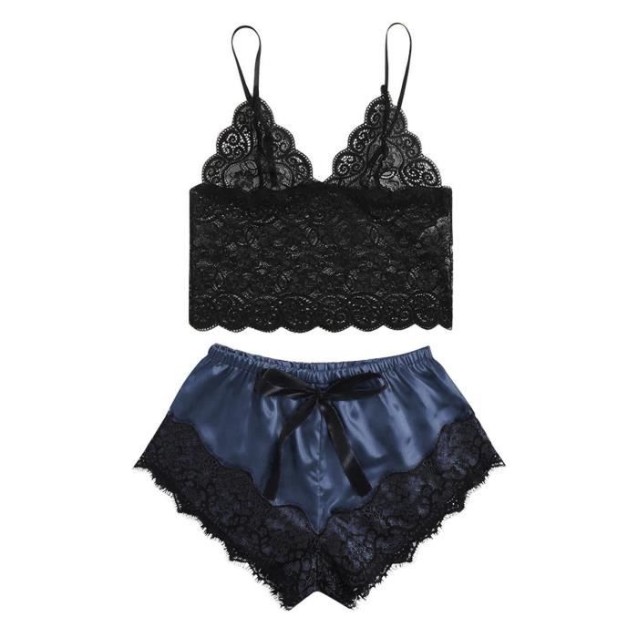 Nouveau Sexy Dentelle Lingerie Soie Sous V Tements V Tements De Nuit Sous V Tements Pyjamas