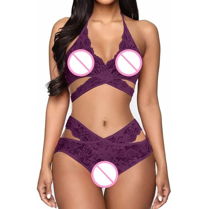 COORDONNES ENSEMBLE LINGERIE Soutien Gorge Culotte Sans Wireless