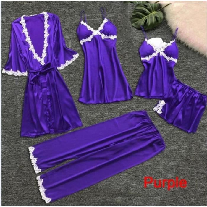Sasaquoy Nuisette Deshabille Femmes Sexy Dentelle Lingerie De Nuit