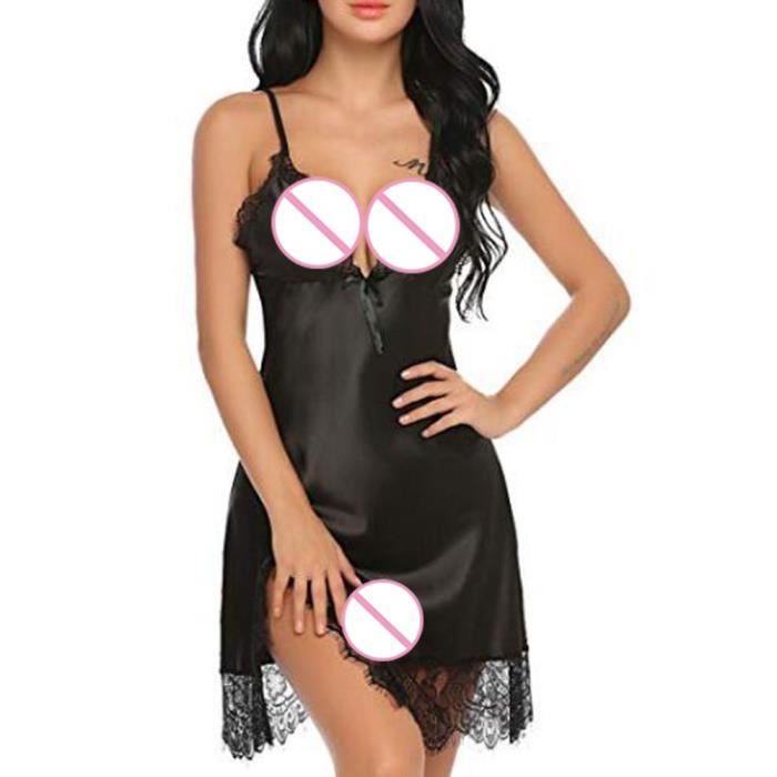 Nuisette Femmes Dames Sexy Dentelle Lingerie Vêtements De Nuit Sous
