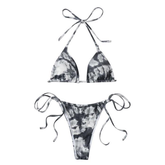 Maillot De Bain Ensemble Bikini En Dentelle Solide Femmes Push Up Maillots Zxx Bkm