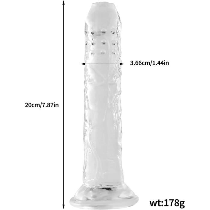 Shkanla Cm R Aliste Gode Dildo Anal Avec Gland Veines Et Ventouse