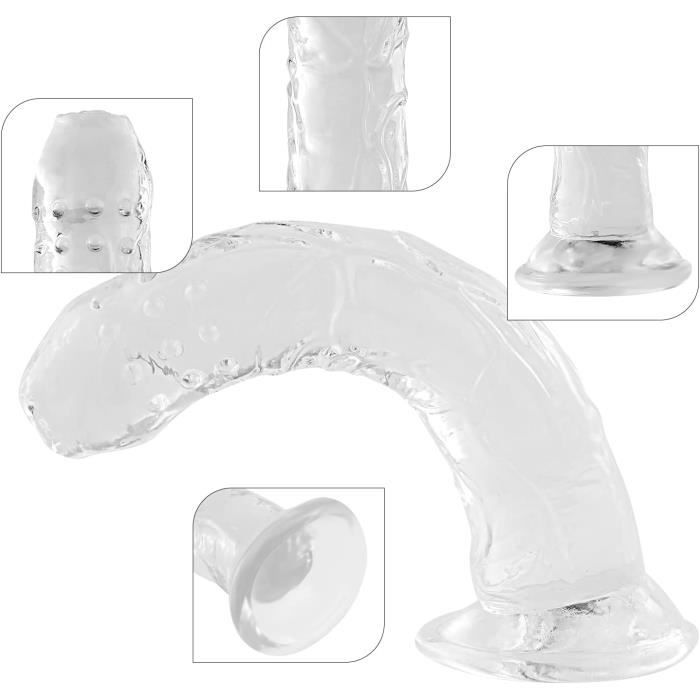 Shkanla Cm R Aliste Gode Dildo Anal Avec Gland Veines Et Ventouse