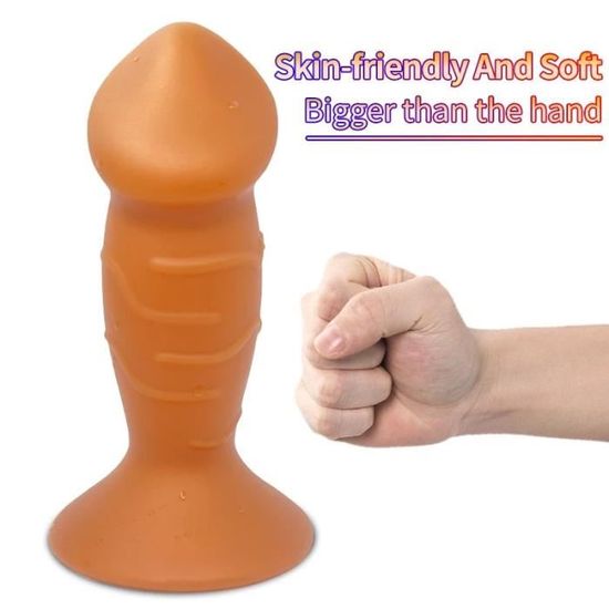 Size gold M Godemichet Anal géant en Silicone liquide pour femme