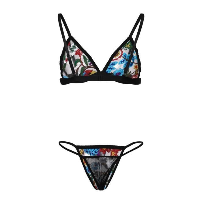Lingerie Sexy Dentelle Broderie String String Tentation Sous V Tements