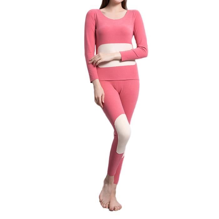 Ensemble Lingerie Thermiques Pour Femme Ultra Mince Chauds Coordonnes