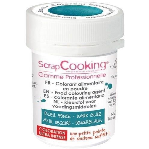 ScrapCooking - Colorant alimentaire en poudre bleu foncé