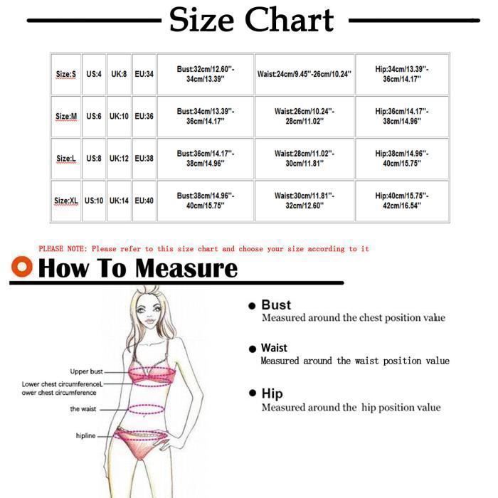 Maillot De Bain Femmes Sexy String Solide Bikini Suit Push Up Rembourr