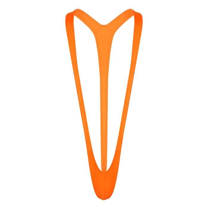 YONGHS FR Mankini Sexy Homme Hot Body String Ouvert Thong Bodysuit Bikini Lingerie Coquine