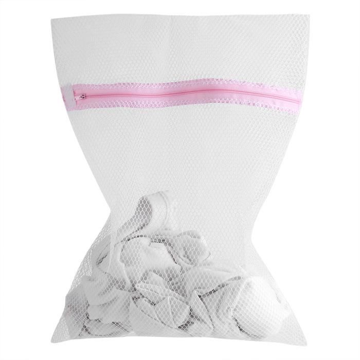 Zerodis Sac à linge Lingerie zippée Sac à laver Machine à laver Maille Vêtements Chaussettes