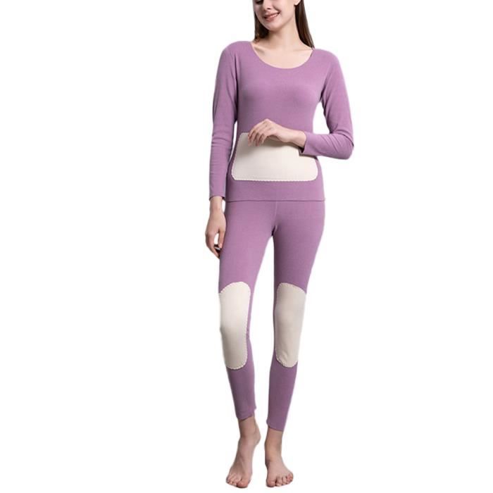 Ensemble Lingerie Thermiques Pour Femme Ultra Mince Chauds Coordonnes