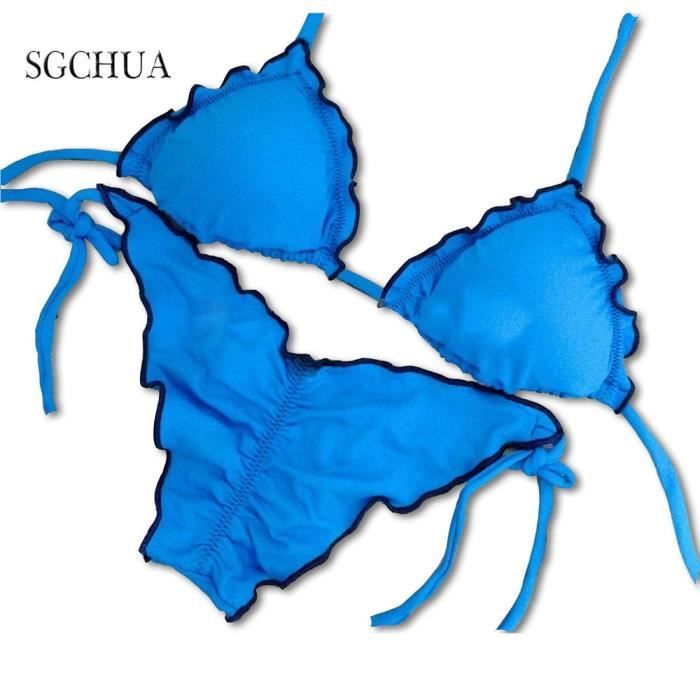 Maillot De Bain Sgchua Maillot De Bain Br Silien Sexy Micro Rouge Bleu Jaune Bikini