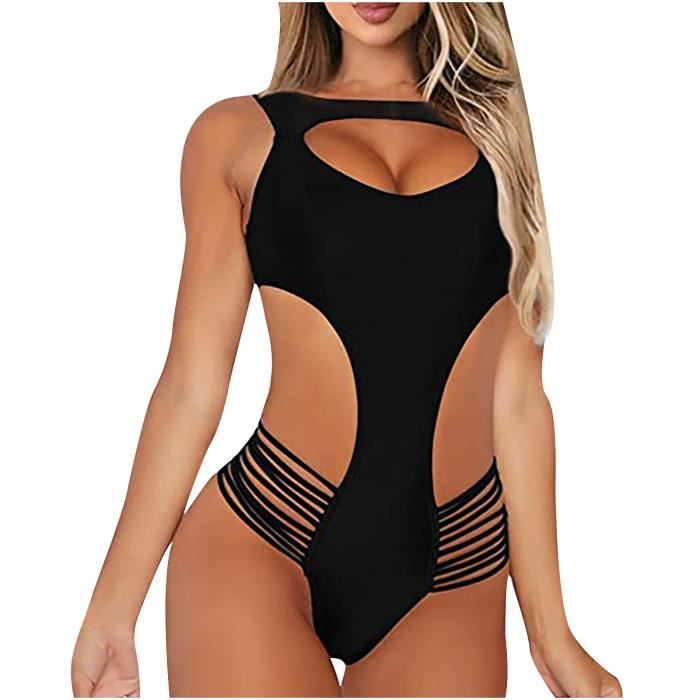 Maillot De Bain Mode Sexy One Piece Femmes Bikini Push Up Pad Maillots
