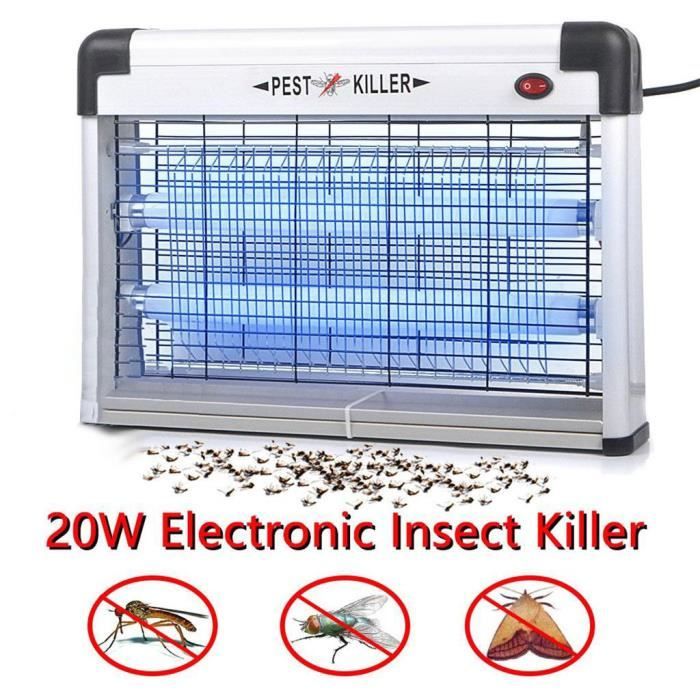 Electronic Indoor Outdoor Insect Mosquito Fly Bug UV Lamp Zapper Control @gre2793