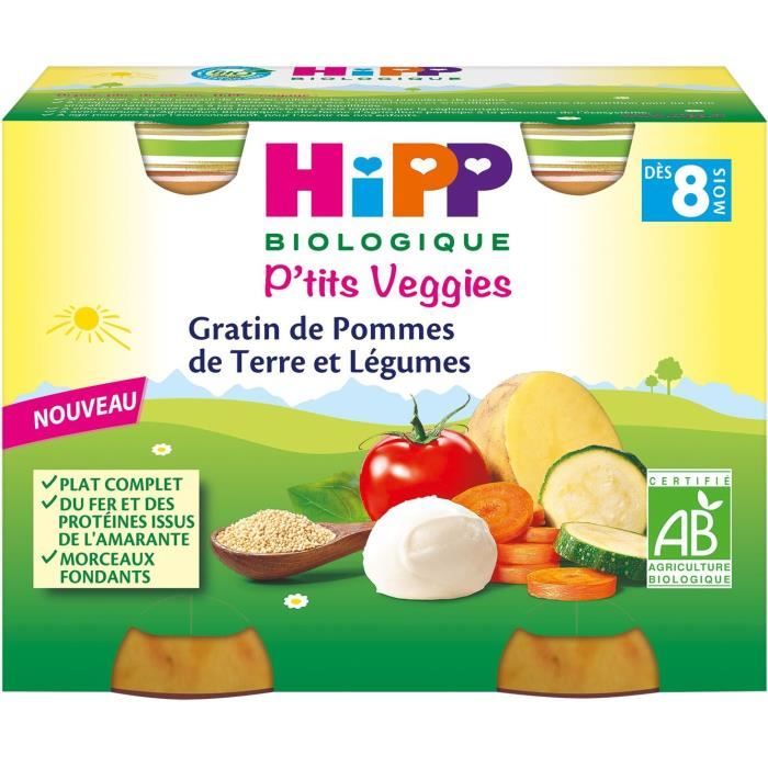Hipp Bio P Tits Veggies Pot Gratin De Pommes De Terre Et L Gumes M X G Achat Vente