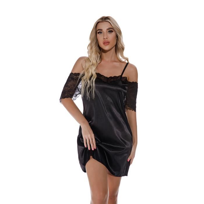 Femmes Sexy Lingerie Dentelle Babydoll G String String Bas Sous Vêtements Vêtements De Nuit