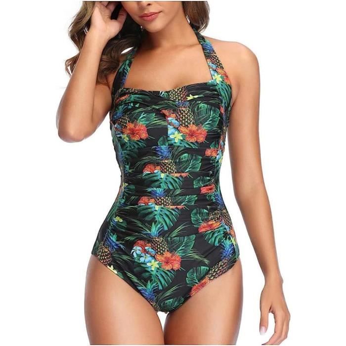 Maillot De Bain Femme Pi Ces Gainant Sexy Halter Neck Maillot De Bain Push Up Bikini Maillot