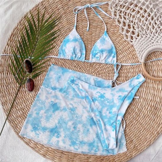Maillot De Bain Bikini Tie Dye Pi Ces Maillot De Bain Femmes