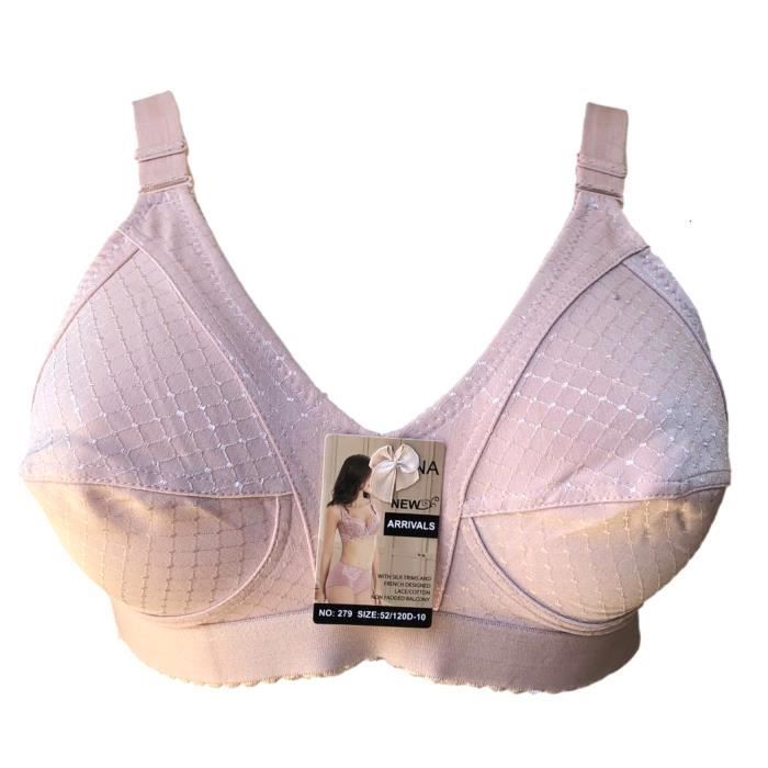 Soutien gorge 100D sans armatures beige bande élastique lingerie femme Beige Cdiscount Prêt à