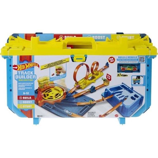Coffret Lancement Express Hot Wheels Track Builder Unlimited Multicolore Bleu Enfant