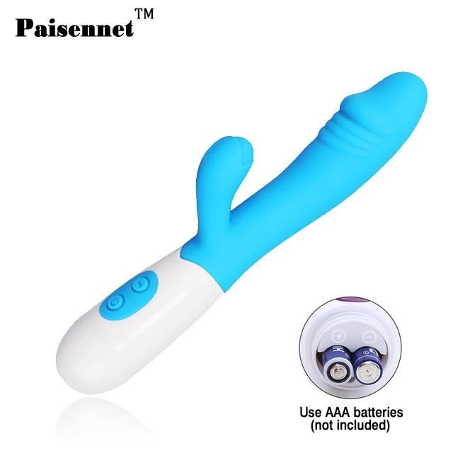 Vibratrice De Lapin G Spot Pour Femmes Double Vibration Silicone Dildo