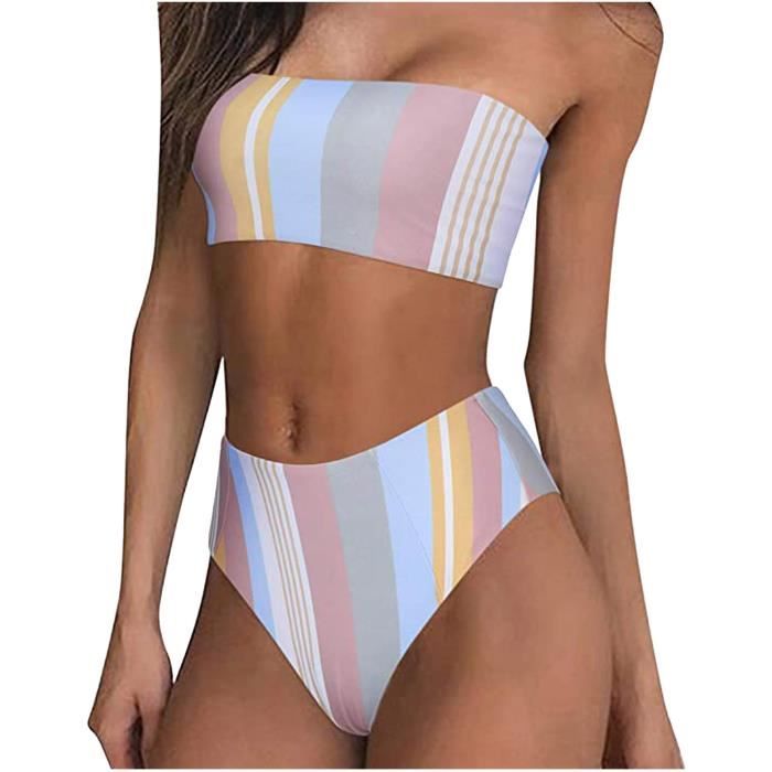 Maillot De Bain Ensemble Maillots Imprimé Deux Pièces Bikini À La Mode Femmes ZSS MRS