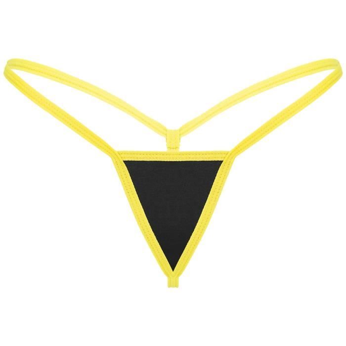 Yonghs Fr Femme Micro String Sexy Ficelle Mini Bikini Thong G String