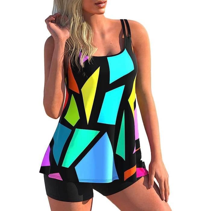 Maillot De Bain Pi Ces Femme Tankini Ensembles Maillots Push Up Bikini Set Imprim Sans