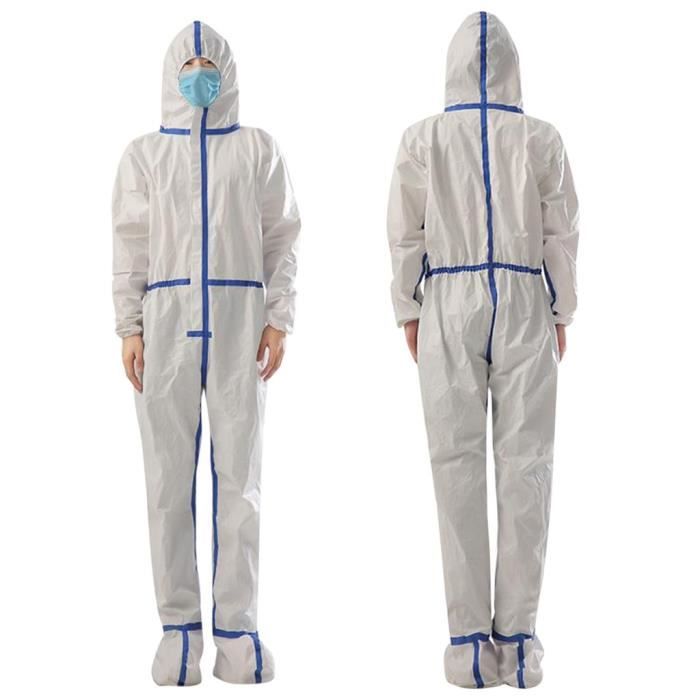 Protection sportive Vêtements de protection siamois jetables Combinaison antibactérienne Breathab d'isolement WFF200326654L4_365