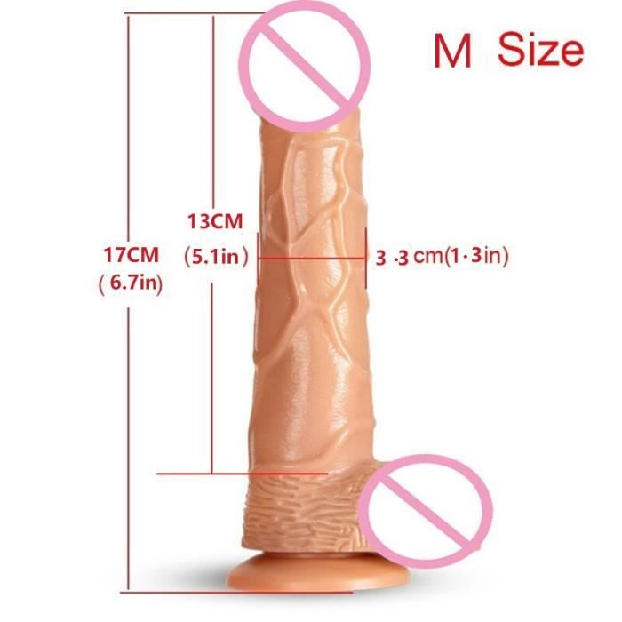 Gode R Aliste Avec Ventouse Pour Grand P Nis Pour Sexe Anal Jouet