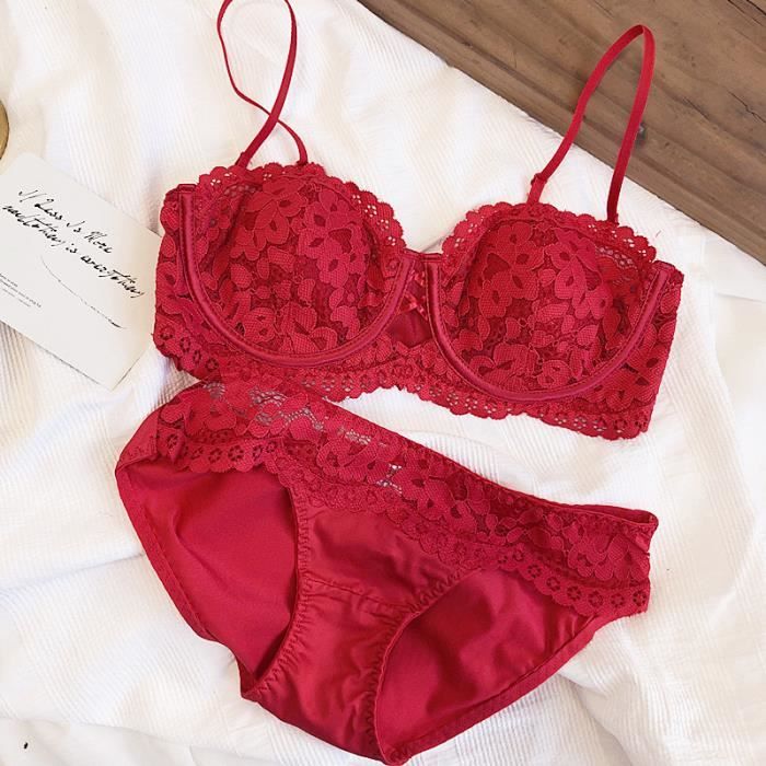 Ensemble Lingerie Kjehome Dentelle Respirante Effet Rehaussant